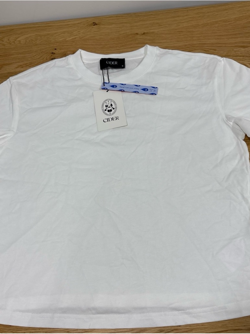 Cider Men's White Short Sleeve Crew T-Shirt